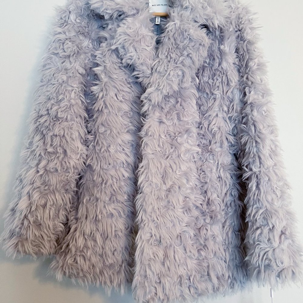 Avec Les Filles faux fur teddy jacket NWT size S